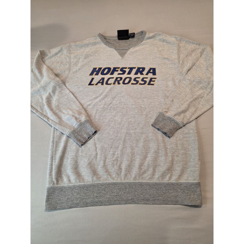 Hofstra Lacrosse Pennant Mens M Long Sleeve Crewneck Lightweight Sweater